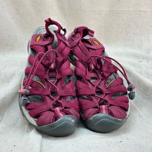 Keen 1025041 Women's US 8.5 Burgundy Red Berry Whisper Water Hiking Sandals